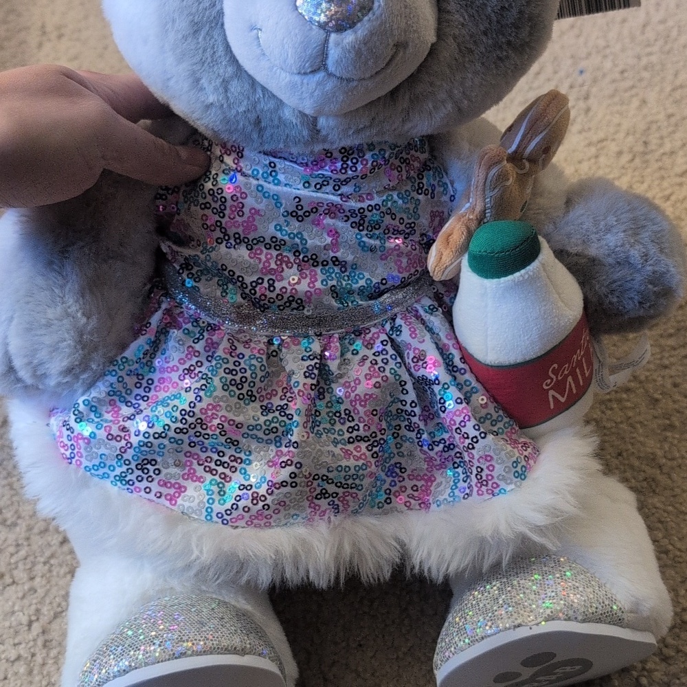 New With Tags Build A Bear 25th Anniversary Bear With Dress, Shoes And Accessory - Picture 3 of 6